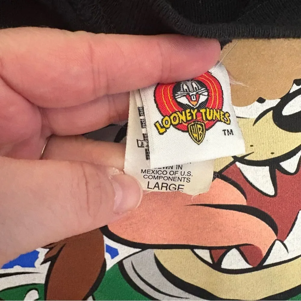 Vintage Looney Tunes Taz Blacktop Basketball Tank G2